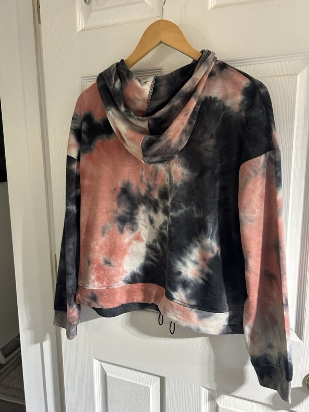 Full Circle Trends Women's Large  Pullover Hoodie Knit Tie Dye Harley Biker - Picture 4 of 6
